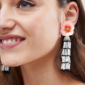ASOS Jewel Flower Tassel Earrings